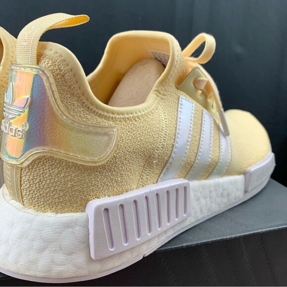 Adidas NMD R1 Yellow Iridescent Size 10.5 Women's - Picture 9 of 12
